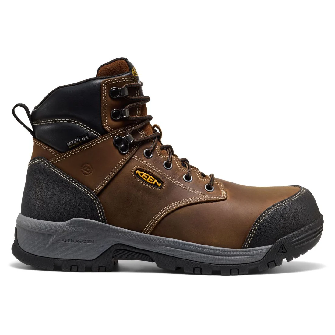 Bottes de travail Keen Evanston WP 6" pour homme, embout composite isolé - 1031301 Brun - Image 2
