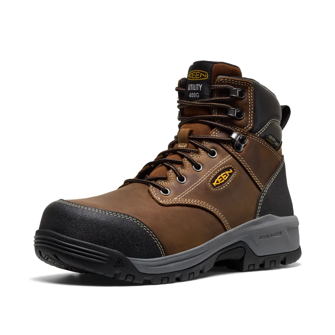 Bottes de travail Keen Evanston WP 6" pour homme, embout composite isolé - 1031301 Brun - Image 3