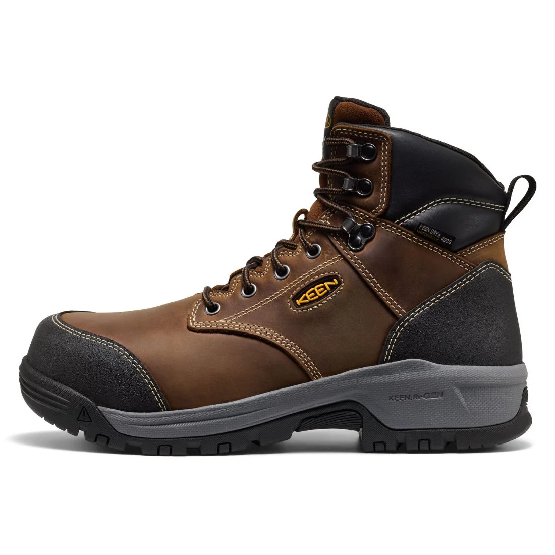 Bottes de travail Keen Evanston WP 6" pour homme, embout composite isolé - 1031301 Brun - Image 4