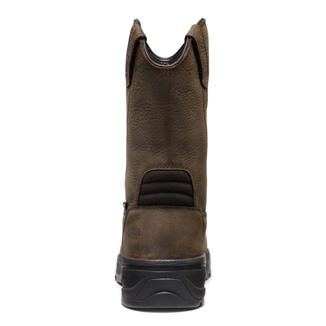 Bottes de travail à enfiler imperméables Keen Flatland Wellington pour hommes, à embout composite avec protection interne MET 1032254 - Brun - Image 5