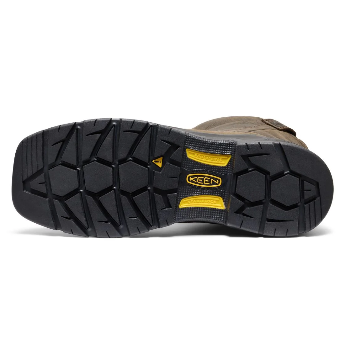 Bottes de travail à enfiler imperméables Keen Flatland Wellington pour hommes, à embout composite avec protection interne MET 1032254 - Brun - Image 6