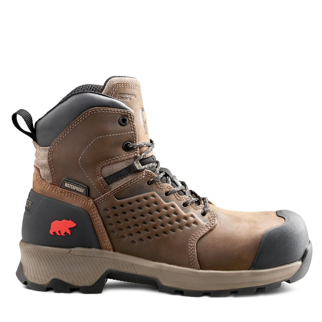 Bottes de travail Kodiak Berg 6 pouces imperméables à embout composite pour hommes 1001DB - Brun - Image 2