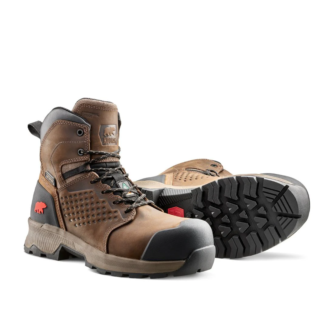 Bottes de travail Kodiak Berg 6 pouces imperméables à embout composite pour hommes 1001DB - Brun - Image 4