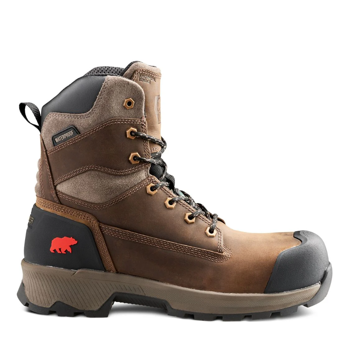 Bottes de travail Kodiak Berg 8 pouces imperméables à embout composite pour hommes 1014DB - Brun - Image 2