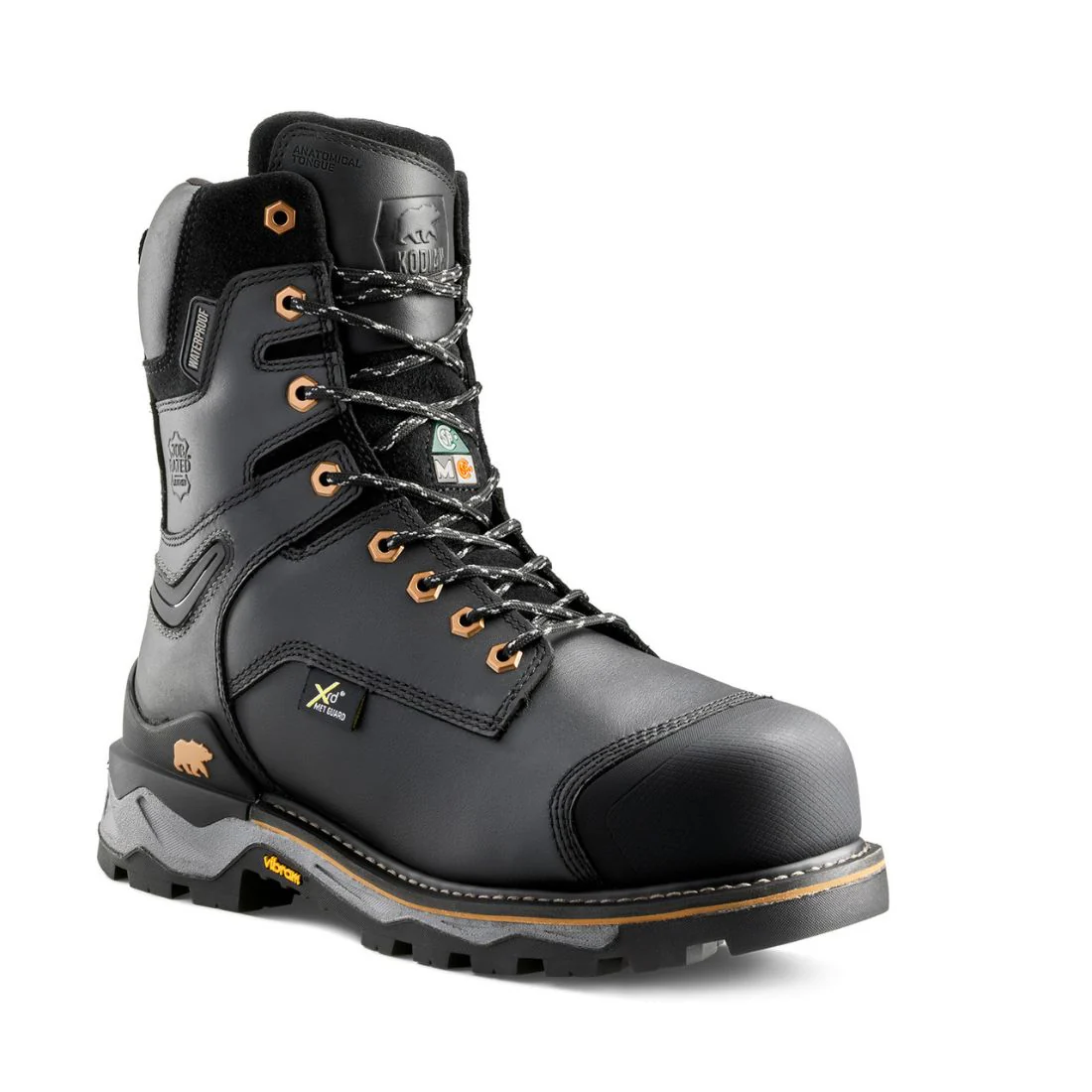 Bottes de travail Kodiak Neragon pour homme, 20 cm, avec protection interne MET, embout composite imperméable, 1305BK – Noir - Image 2