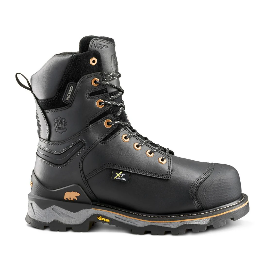 Bottes de travail Kodiak Neragon pour homme, 20 cm, avec protection interne MET, embout composite imperméable, 1305BK – Noir - Image 3