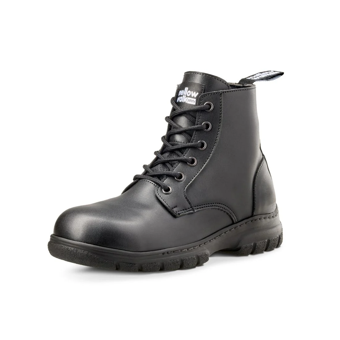 Bottes de travail Mellow Walk pour femmes, embout en acier de 15 cm, fermeture éclair latérale, 404049BLK - Image 3