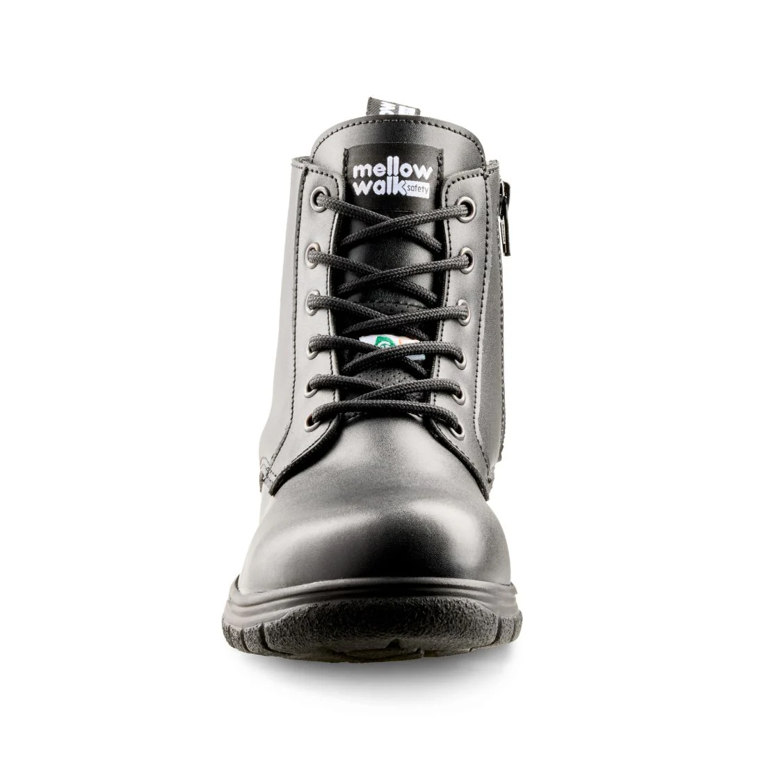 Bottes de travail Mellow Walk pour femmes, embout en acier de 15 cm, fermeture éclair latérale, 404049BLK - Image 5
