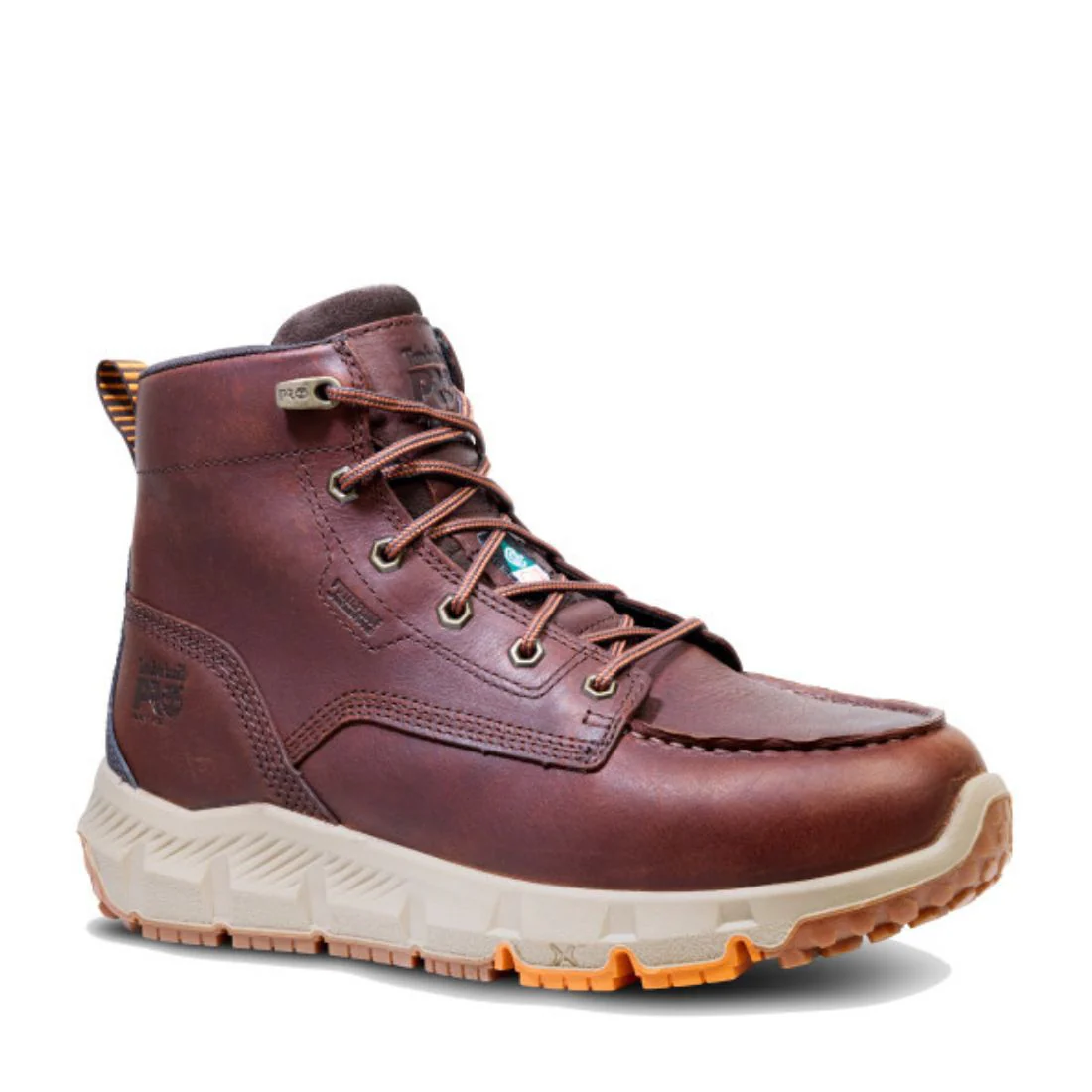 Bottes de travail imperméables Timberland PRO Tempe Moc Toe pour hommes 6PO à embout en alliage TB0A42EGEM6 - Brun - Image 11