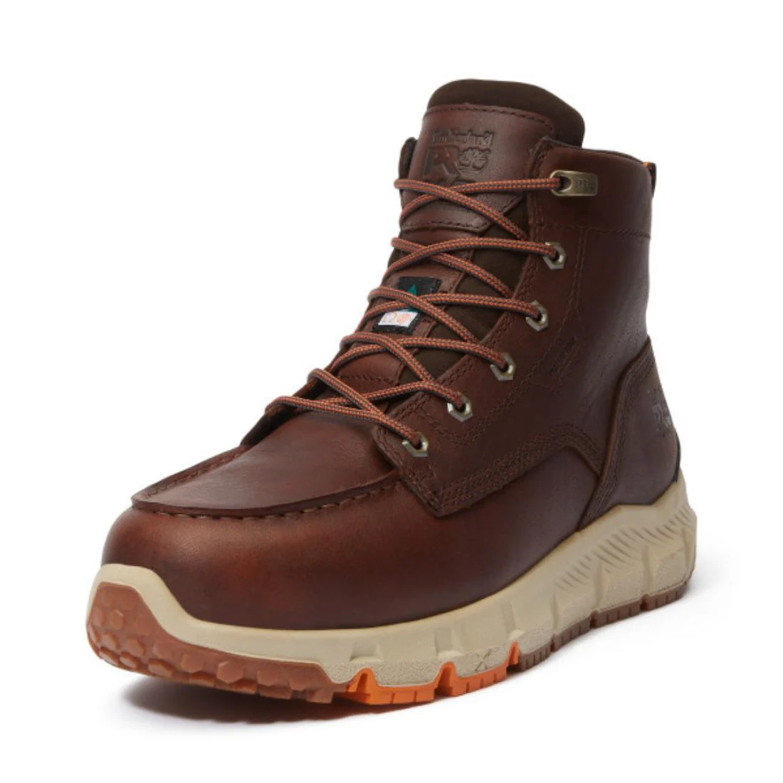 Bottes de travail imperméables Timberland PRO Tempe Moc Toe pour hommes 6PO à embout en alliage TB0A42EGEM6 - Brun - Image 3