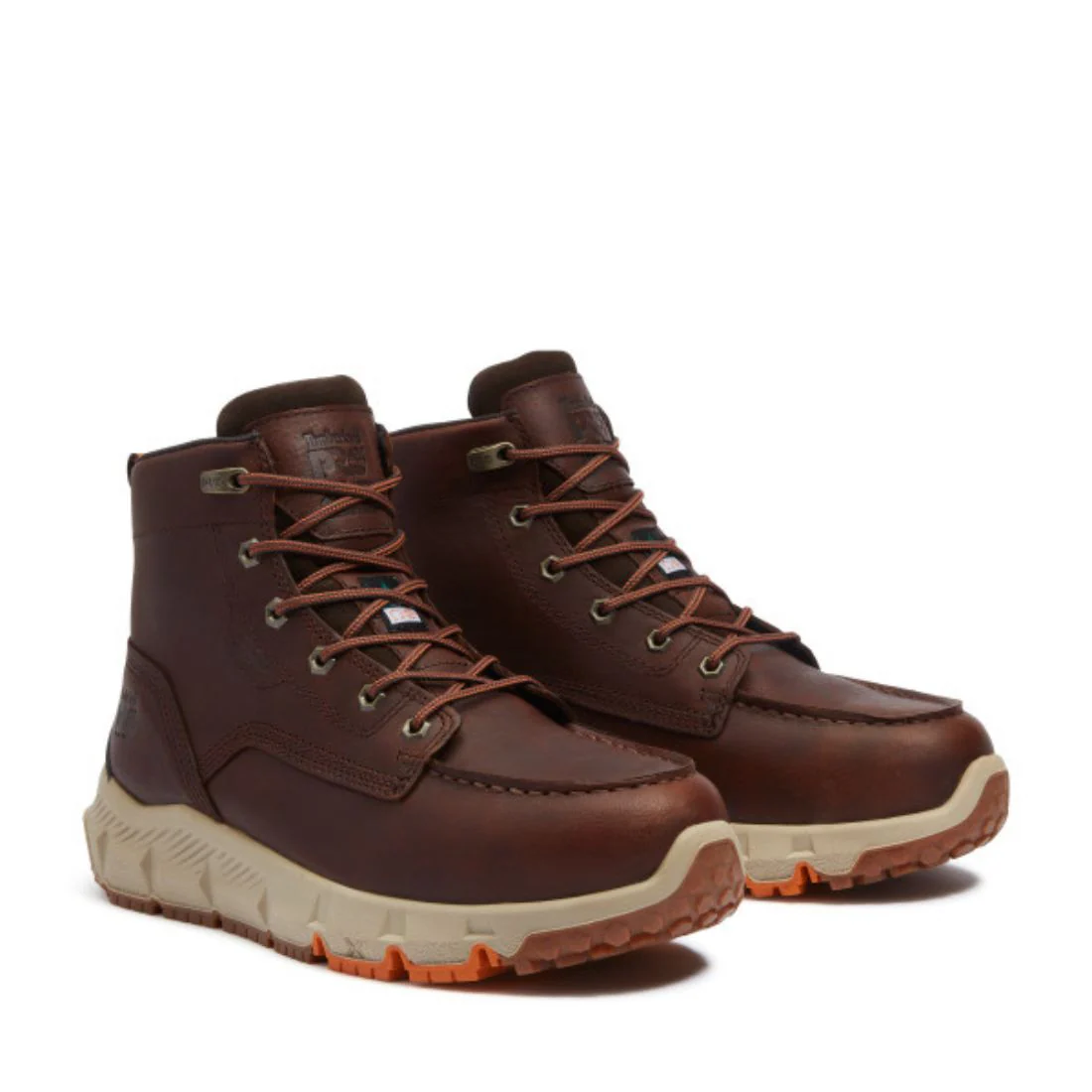 Bottes de travail imperméables Timberland PRO Tempe Moc Toe pour hommes 6PO à embout en alliage TB0A42EGEM6 - Brun - Image 8