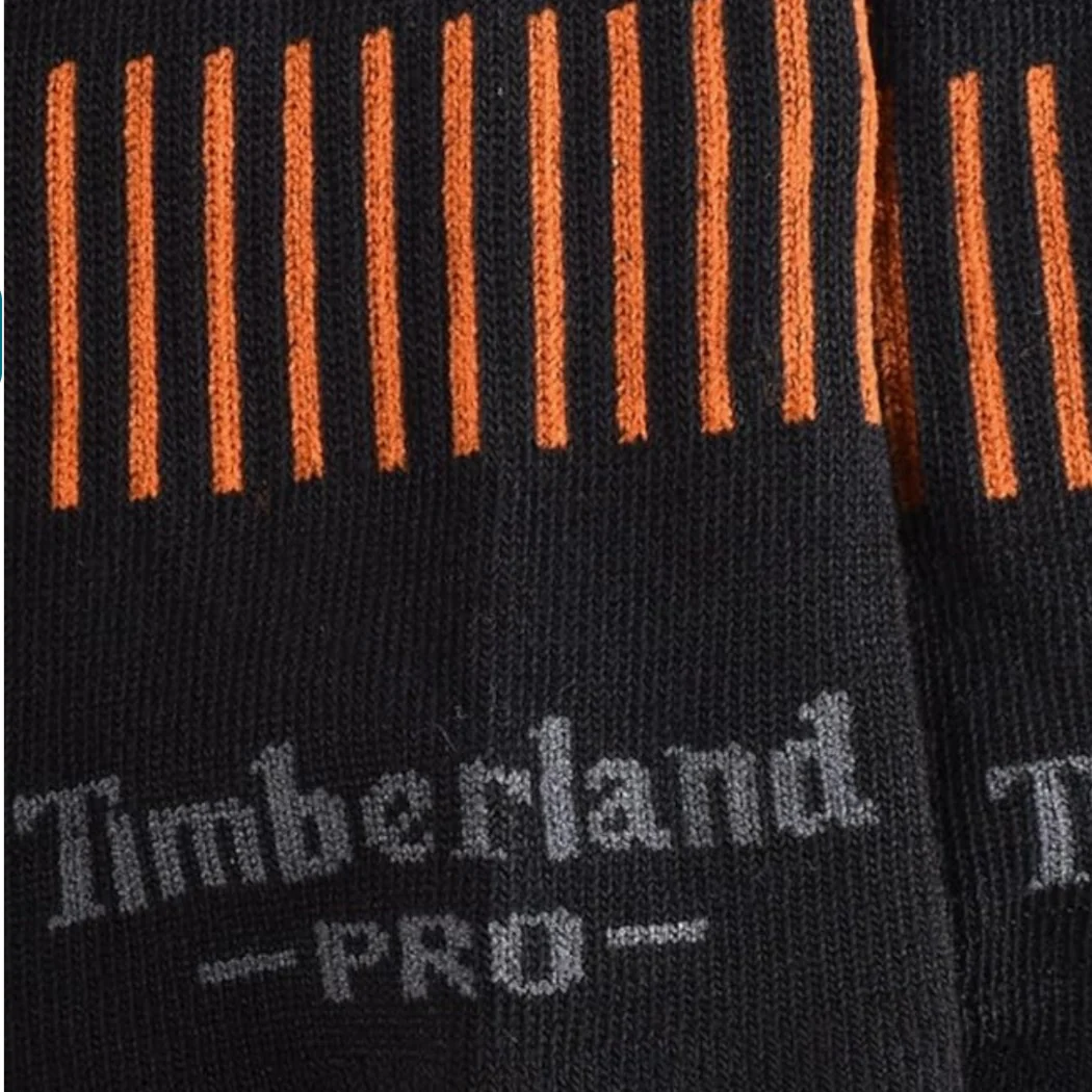 Chaussettes de travail quart de travail Timberland PRO pour hommes - paquet de 6 Noir - Image 3
