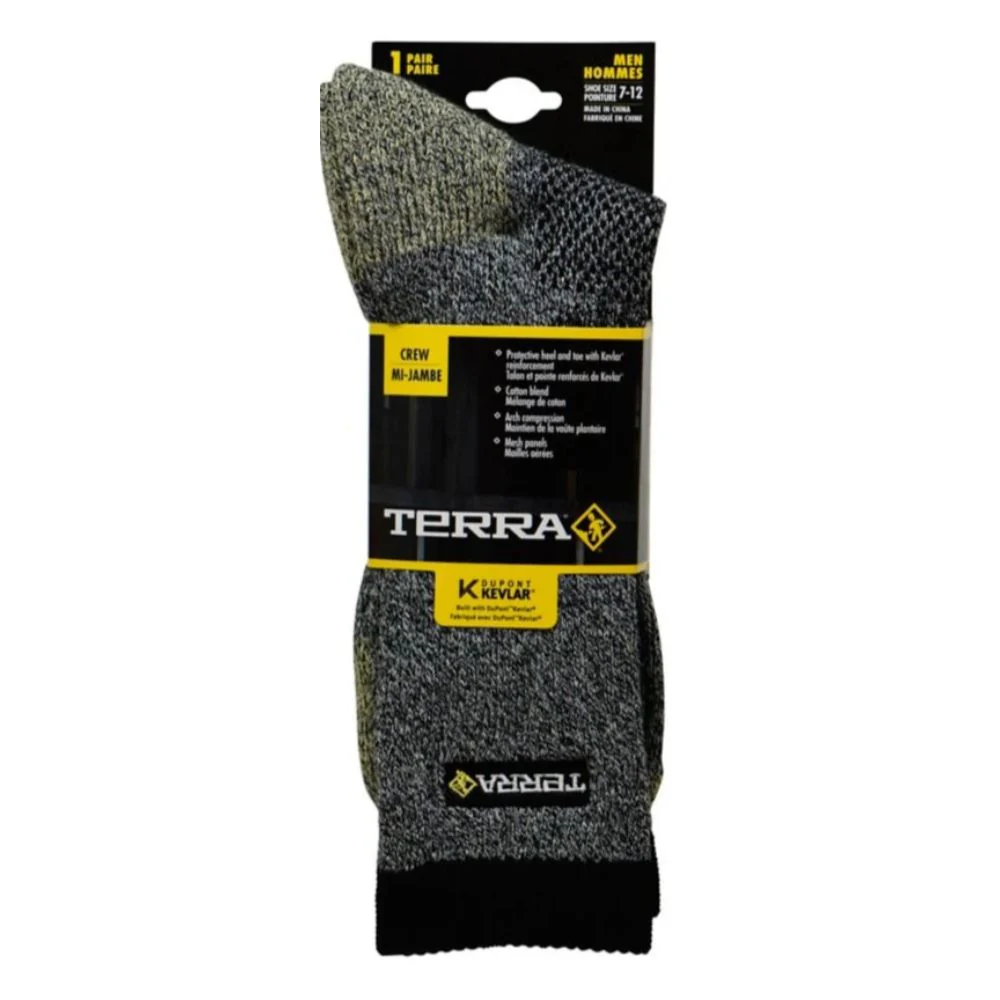 Chaussettes de travail Terra pour hommes en Kevlar - Noir - Image 2