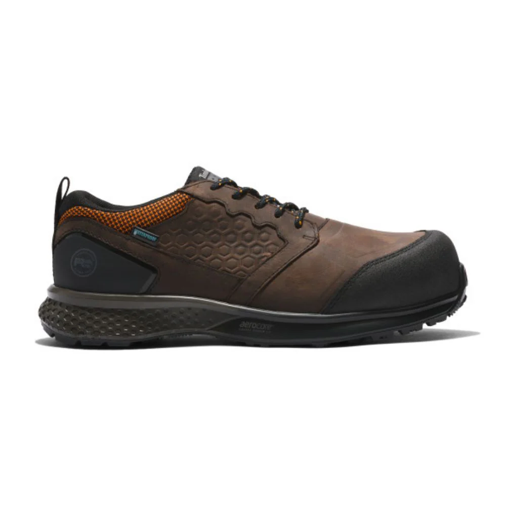 Chaussure athlétique de sécurité imperméable Reaxion TB0A5QBT214 Timberland PRO pour hommes, à embout composite - Brun - Image 2