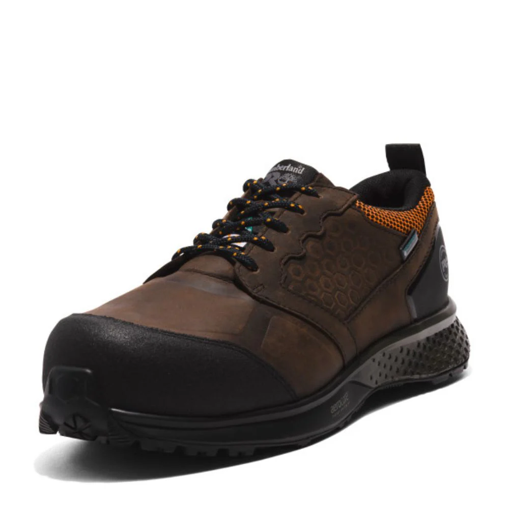 Chaussure athlétique de sécurité imperméable Reaxion TB0A5QBT214 Timberland PRO pour hommes, à embout composite - Brun - Image 3