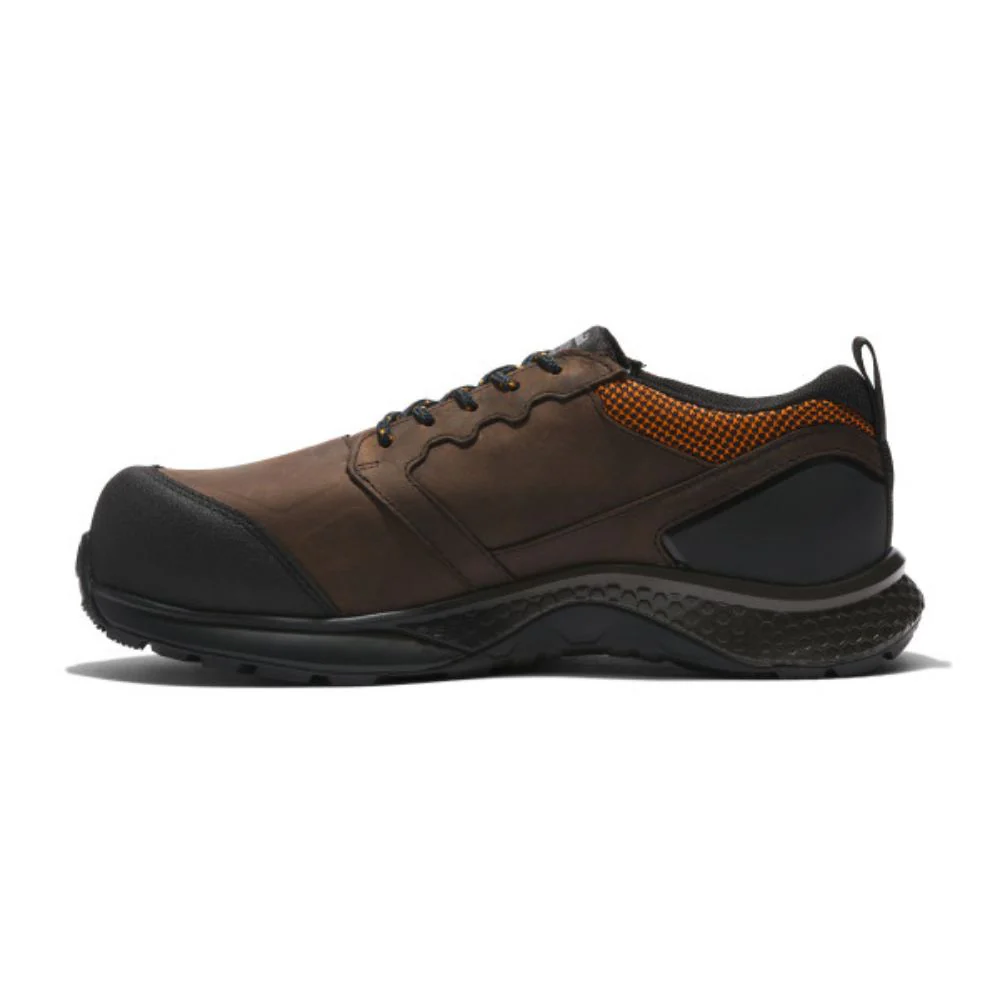 Chaussure athlétique de sécurité imperméable Reaxion TB0A5QBT214 Timberland PRO pour hommes, à embout composite - Brun - Image 4