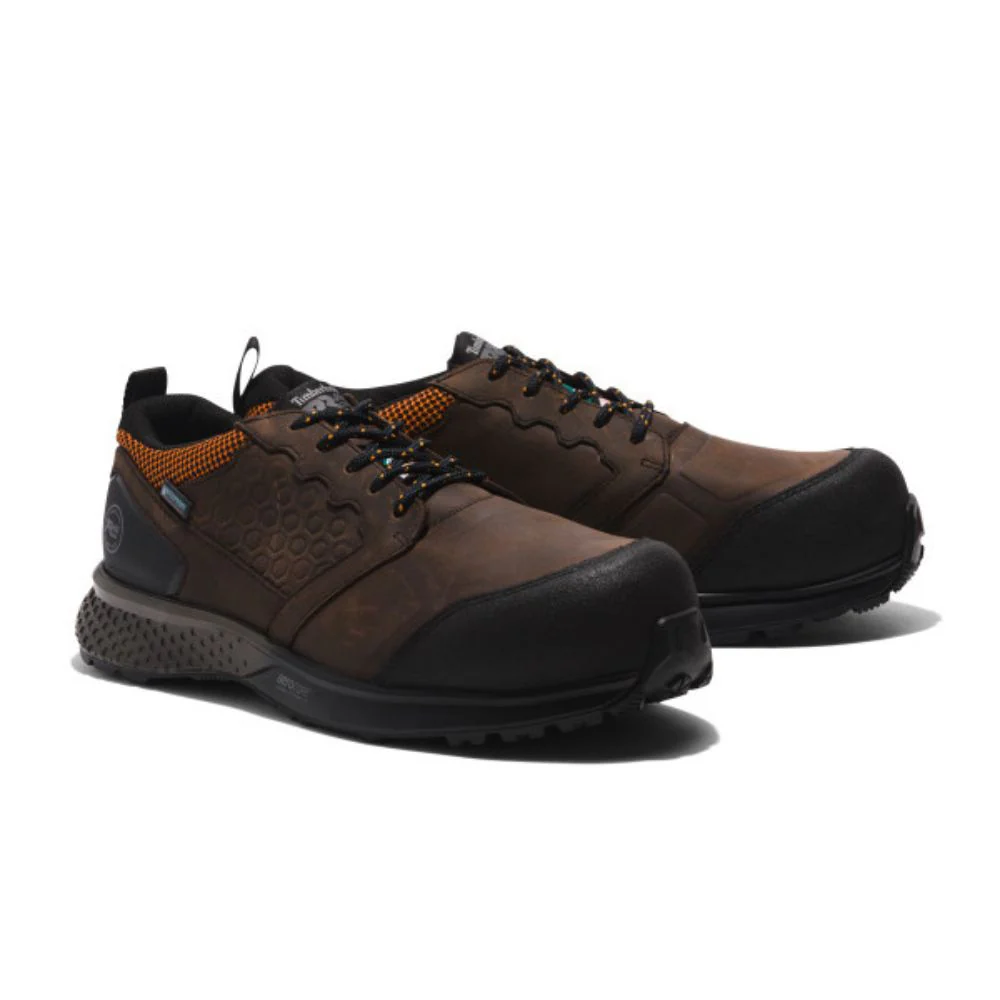 Chaussure athlétique de sécurité imperméable Reaxion TB0A5QBT214 Timberland PRO pour hommes, à embout composite - Brun - Image 5