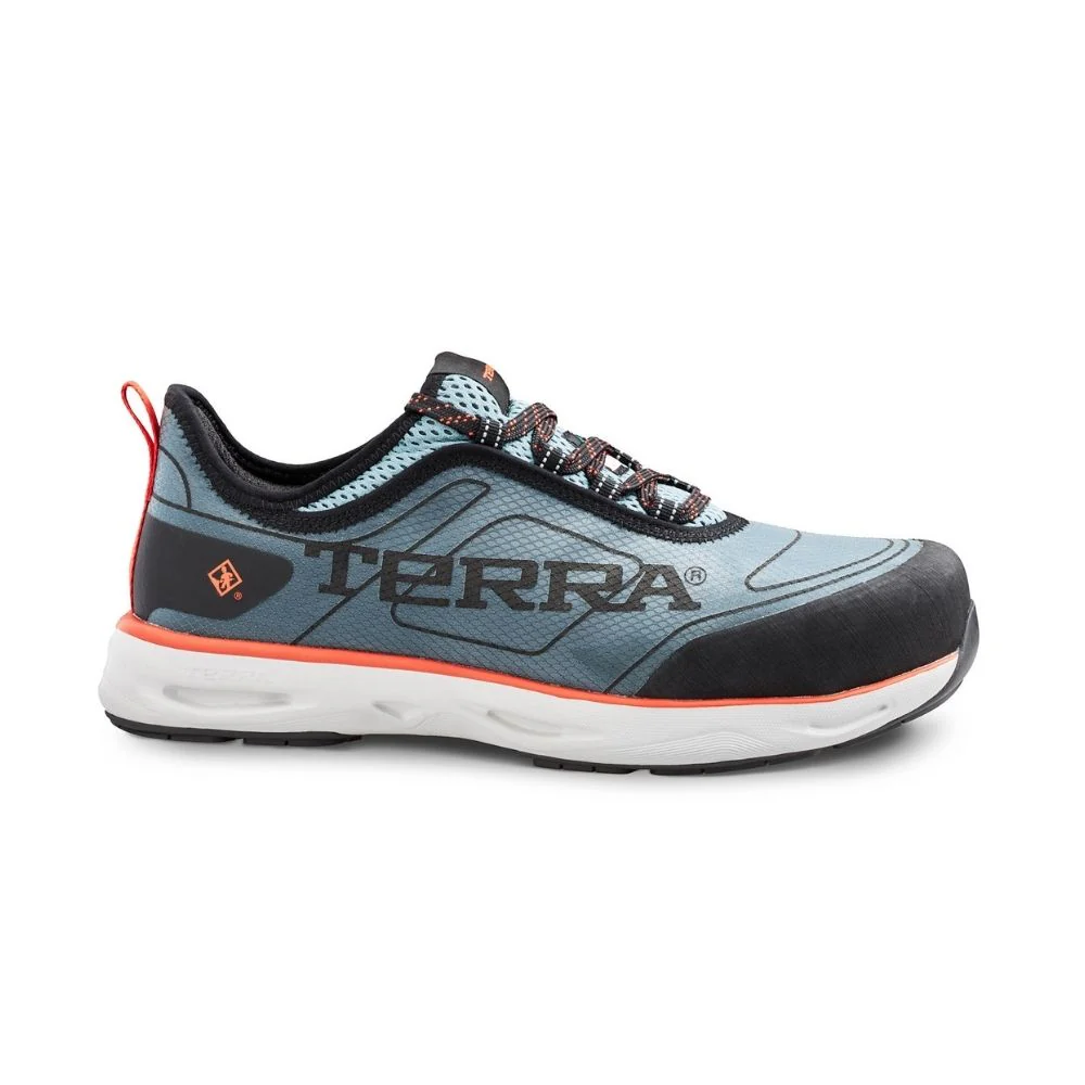 Chaussure de sécurité athlétique TR0A4NRBFR Terra Lites unisexe à embout composite - Bleu / Rouge - Image 3