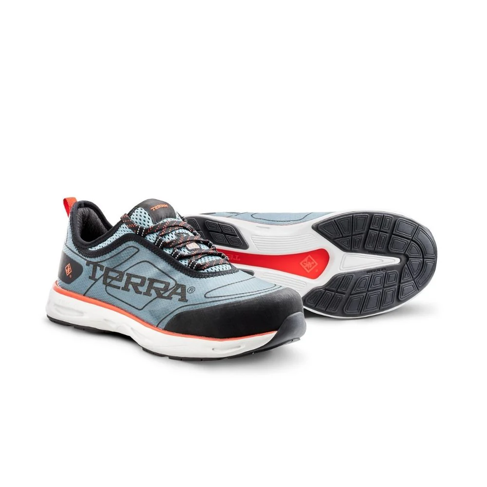 Chaussure de sécurité athlétique TR0A4NRBFR Terra Lites unisexe à embout composite - Bleu / Rouge - Image 5