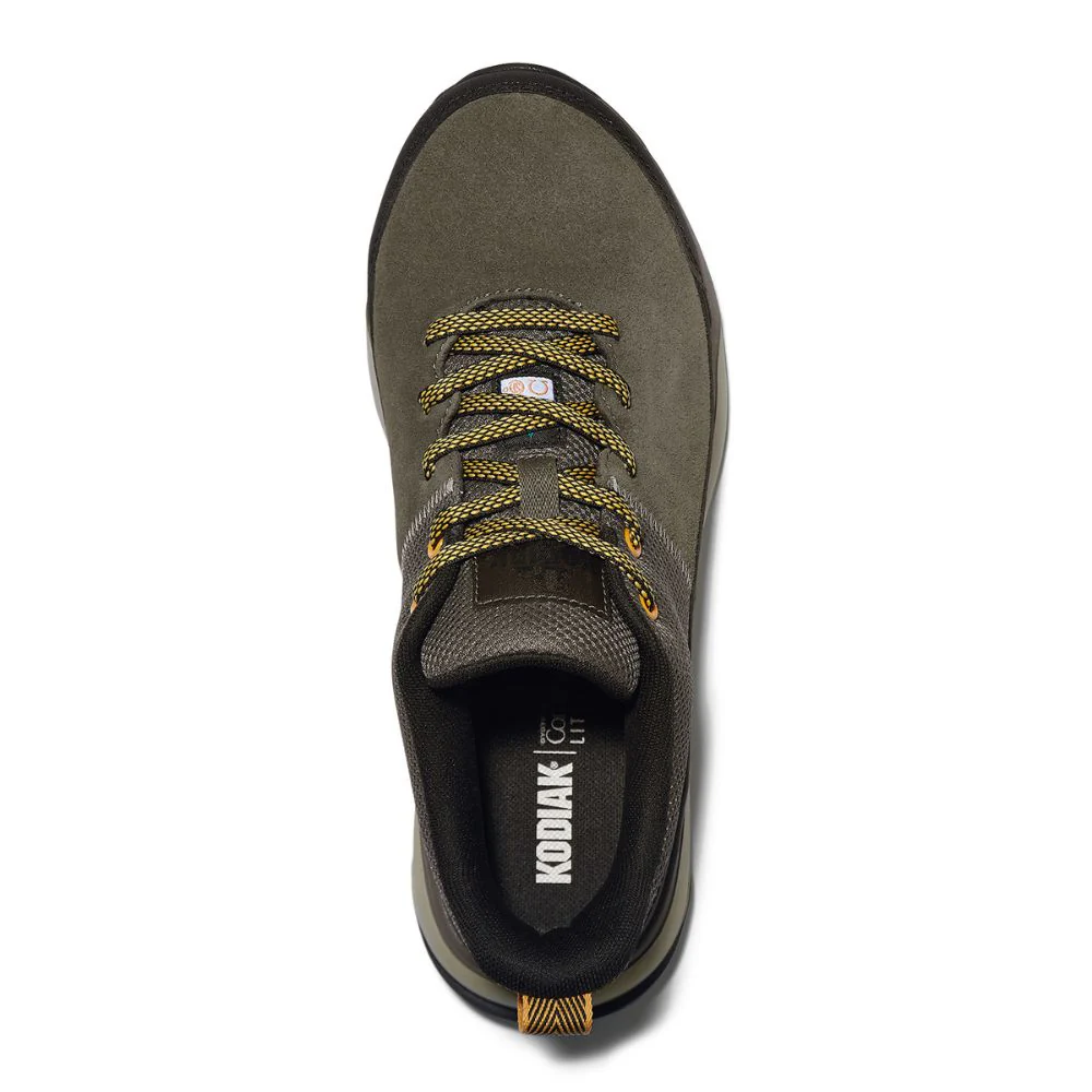 Chaussure de sécurité et de athletique Kodiak Quicktrail en cuir à bout composite pour femmes 835AFS - Vert Fossile - Image 6