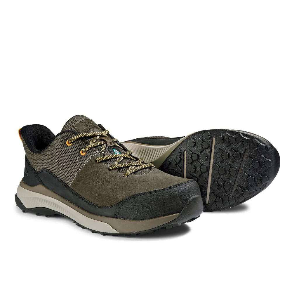Chaussure de sécurité et de athletique Kodiak Quicktrail en cuir à bout composite pour hommes 835CFS - Vert Fossile - Image 9