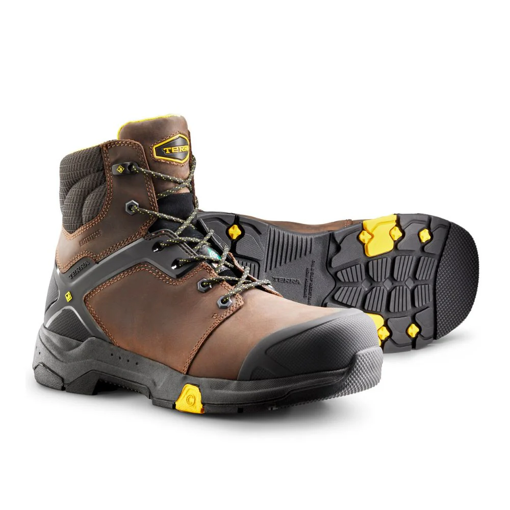Botte de sécurité imperméable Carbine Terra  6 po pour hommes, à cap de composite TR0A8395BRN - Brun - Image 8