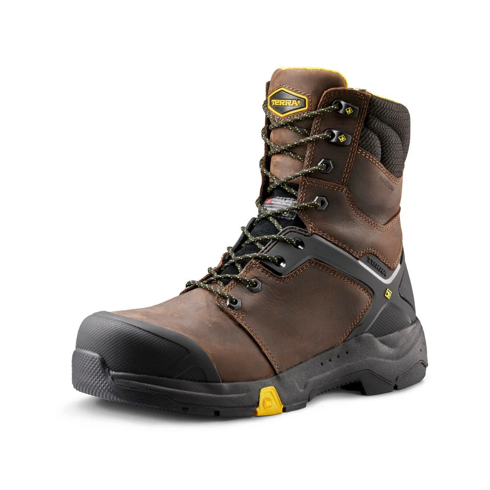 Botte de sécurité imperméable Carbine Terra 8 po pour hommes, à embout composite TR0A4TCRBRN - Brun - Image 8