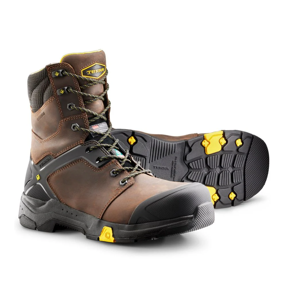 Botte de sécurité imperméable Carbine Terra 8 po pour hommes, à embout composite TR0A4TCRBRN - Brun - Image 9
