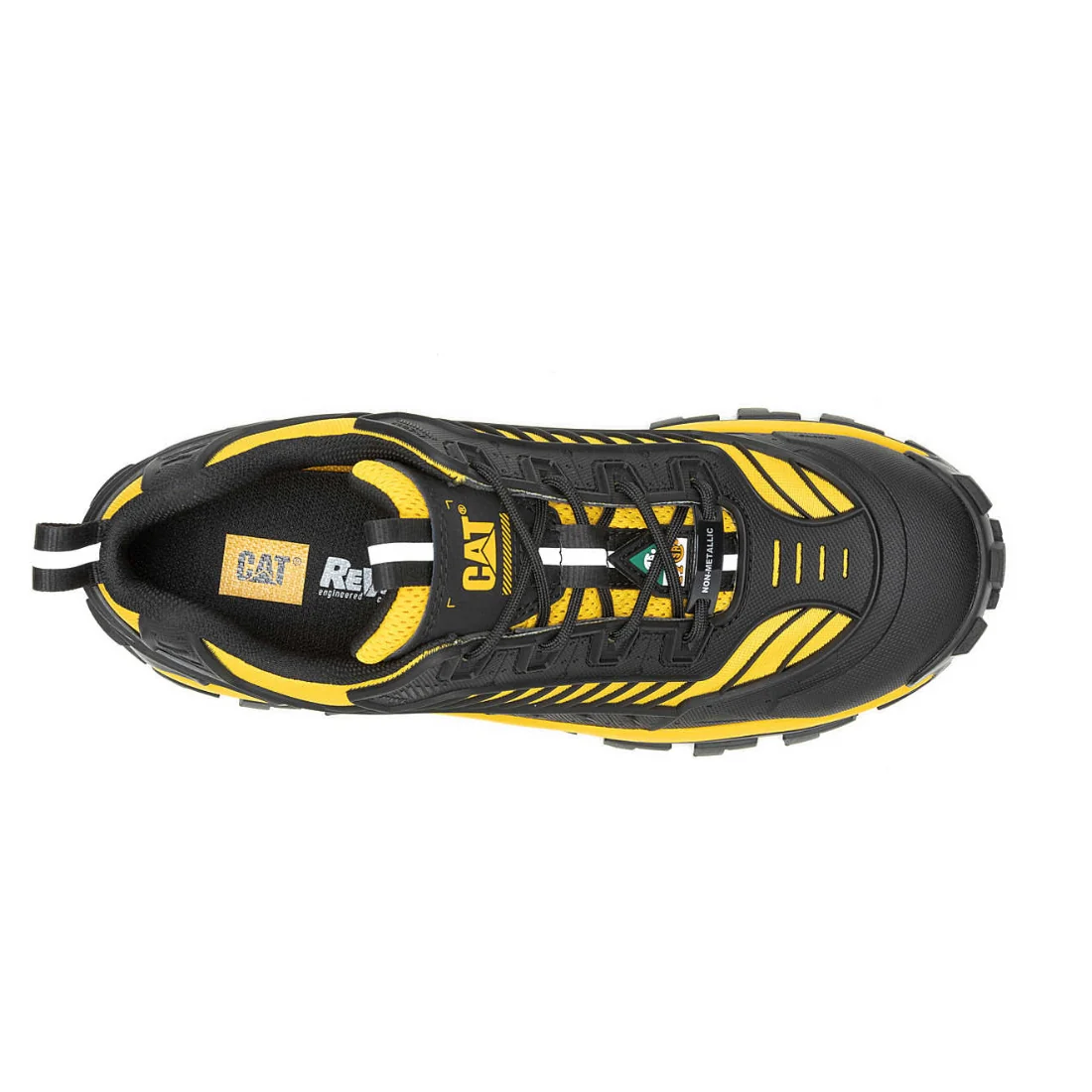Chaussure de sport CSA à bout composite CAT Invader Mecha pour hommes 726027 - Noir/Jaune - Image 4