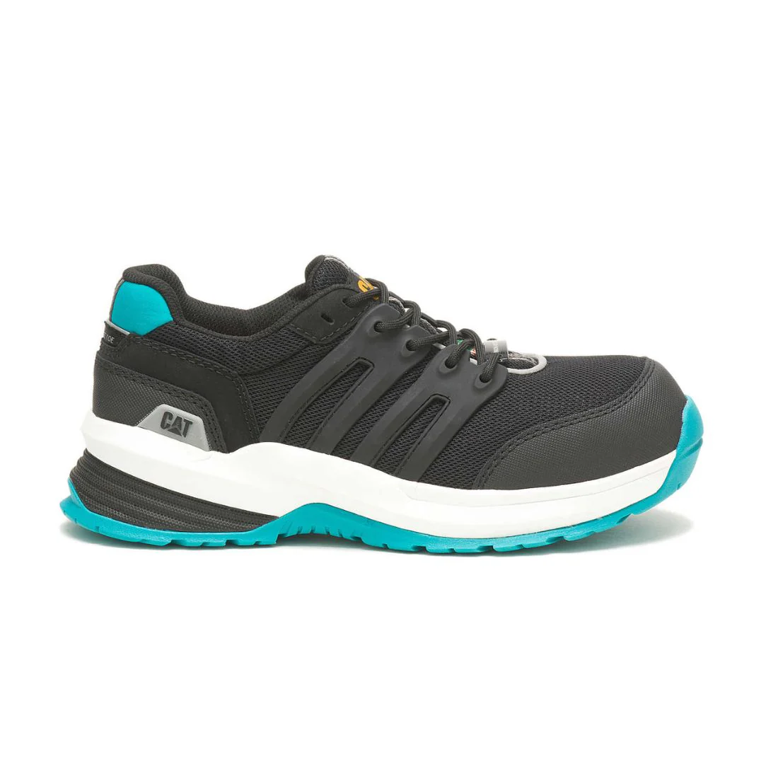 Chaussure de travail athlétique à bout composite CAT Streamline 2.0 pour femmes 725336 - Noir/Sarcelle - Image 2