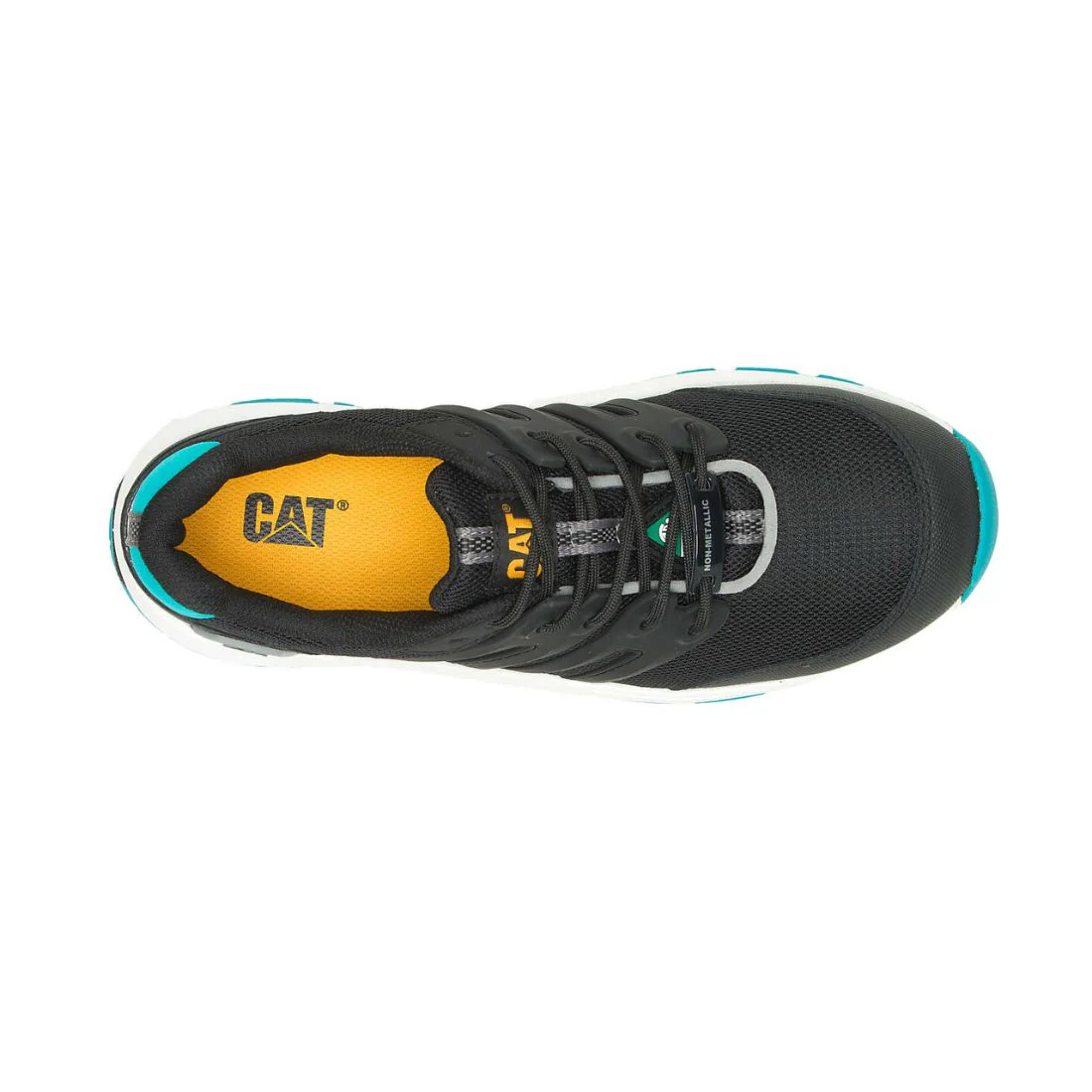 Chaussure de travail athlétique à bout composite CAT Streamline 2.0 pour femmes 725336 - Noir/Sarcelle - Image 4