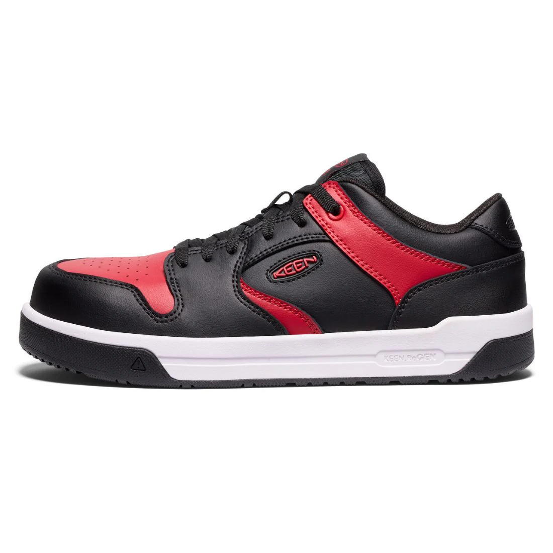 Chaussure de travail athlétique à bout composite Keen Overton pour hommes - 1029872 Noir/Rouge - Image 3
