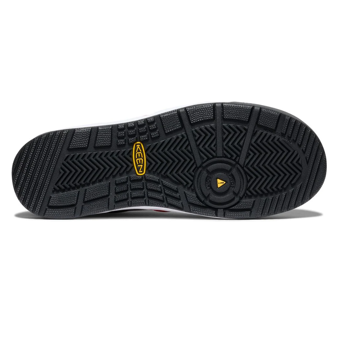 Chaussure de travail athlétique à bout composite Keen Overton pour hommes - 1029872 Noir/Rouge - Image 6