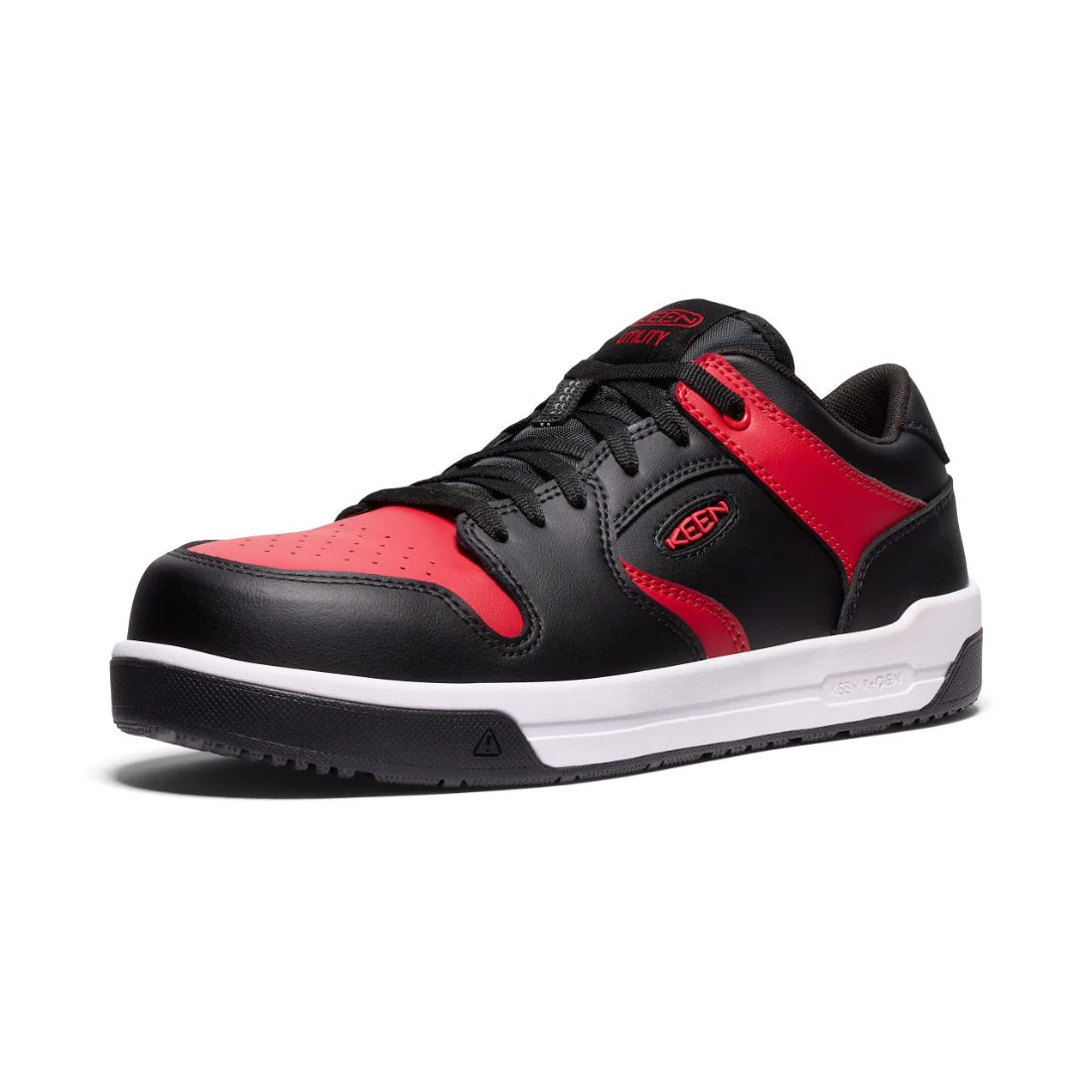 Chaussure de travail athlétique à bout composite Keen Overton pour hommes - 1029872 Noir/Rouge - Image 9