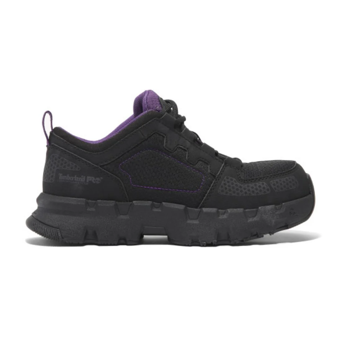 Chaussure de travail athlétique à bout composite Powertrain EV Timberland PRO pour femmes TB0A66T7ECS - Noir/Violet - Image 2