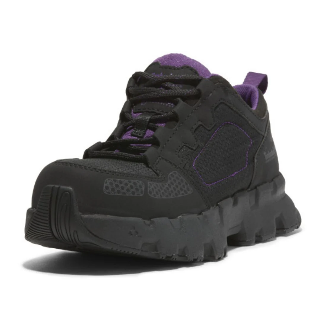 Chaussure de travail athlétique à bout composite Powertrain EV Timberland PRO pour femmes TB0A66T7ECS - Noir/Violet - Image 3