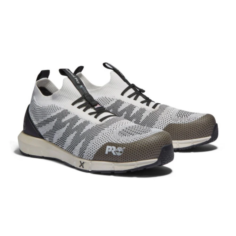Chaussure de travail athlétique à enfiler Timberland PRO Radius Knit TB0A2NNS100 pour hommes à cap de composite - Blanc - Image 2