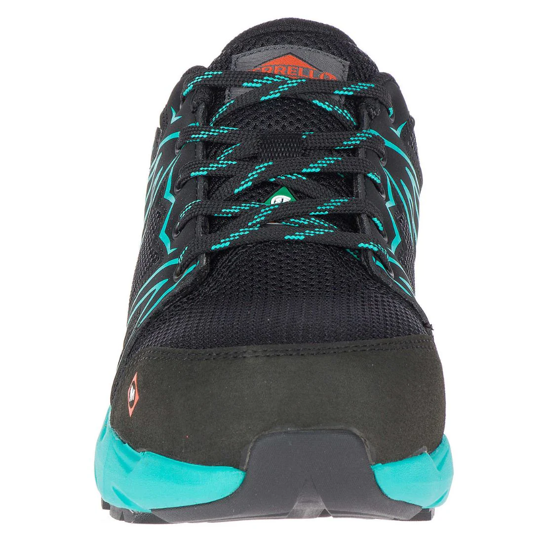 Chaussure de travail athlétique Fullbench Superlite Merrell J17548 pour femmes, à cap d'alliage - Noir/Sarcelle - Image 7