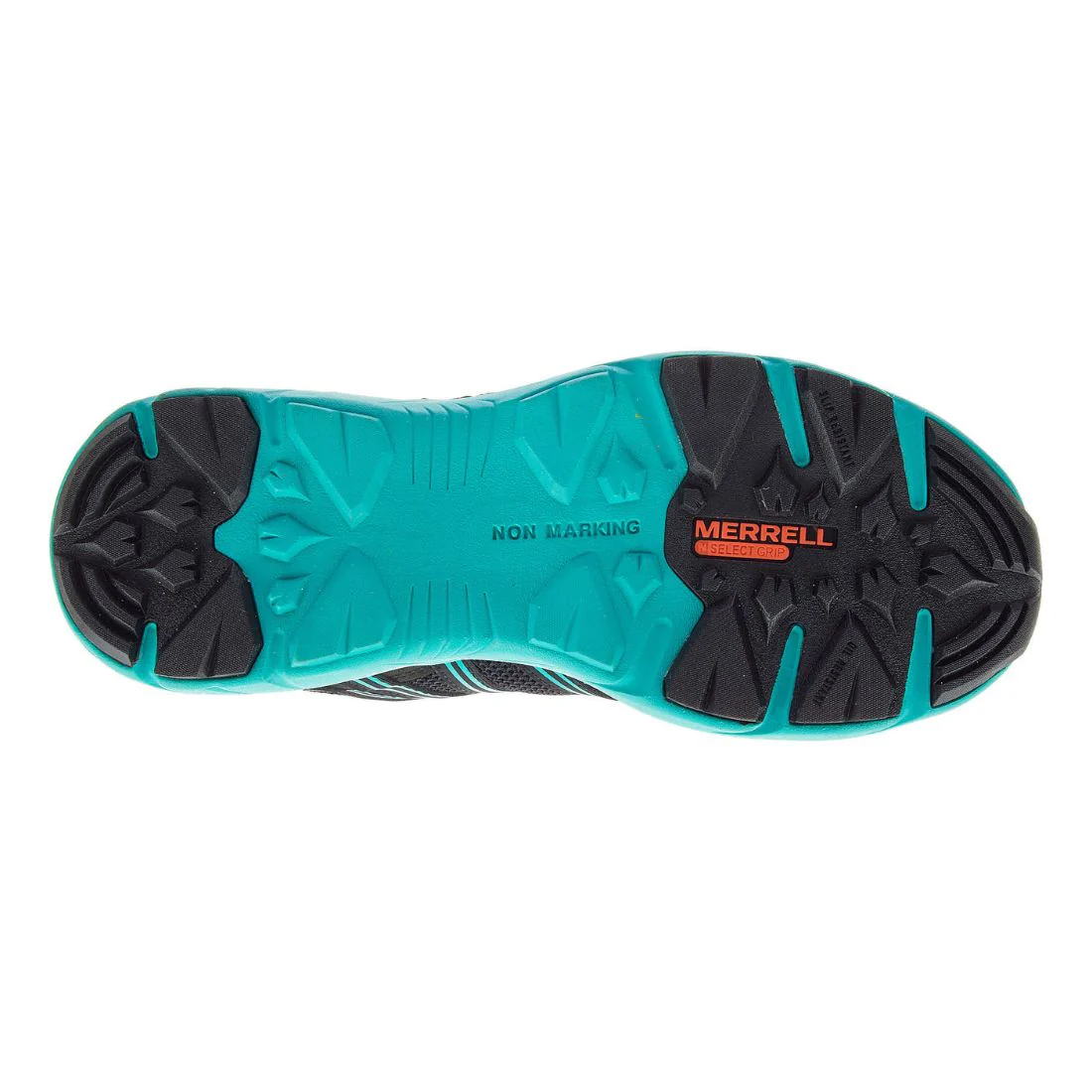 Chaussure de travail athlétique Fullbench Superlite Merrell J17548 pour femmes, à cap d'alliage - Noir/Sarcelle - Image 8