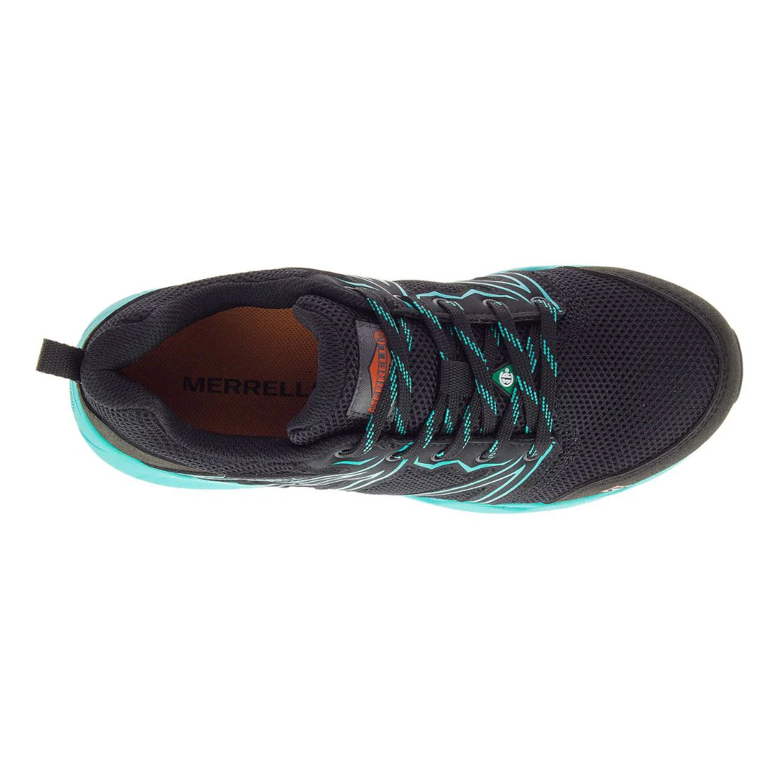 Chaussure de travail athlétique Fullbench Superlite Merrell J17548 pour femmes, à cap d'alliage - Noir/Sarcelle - Image 9