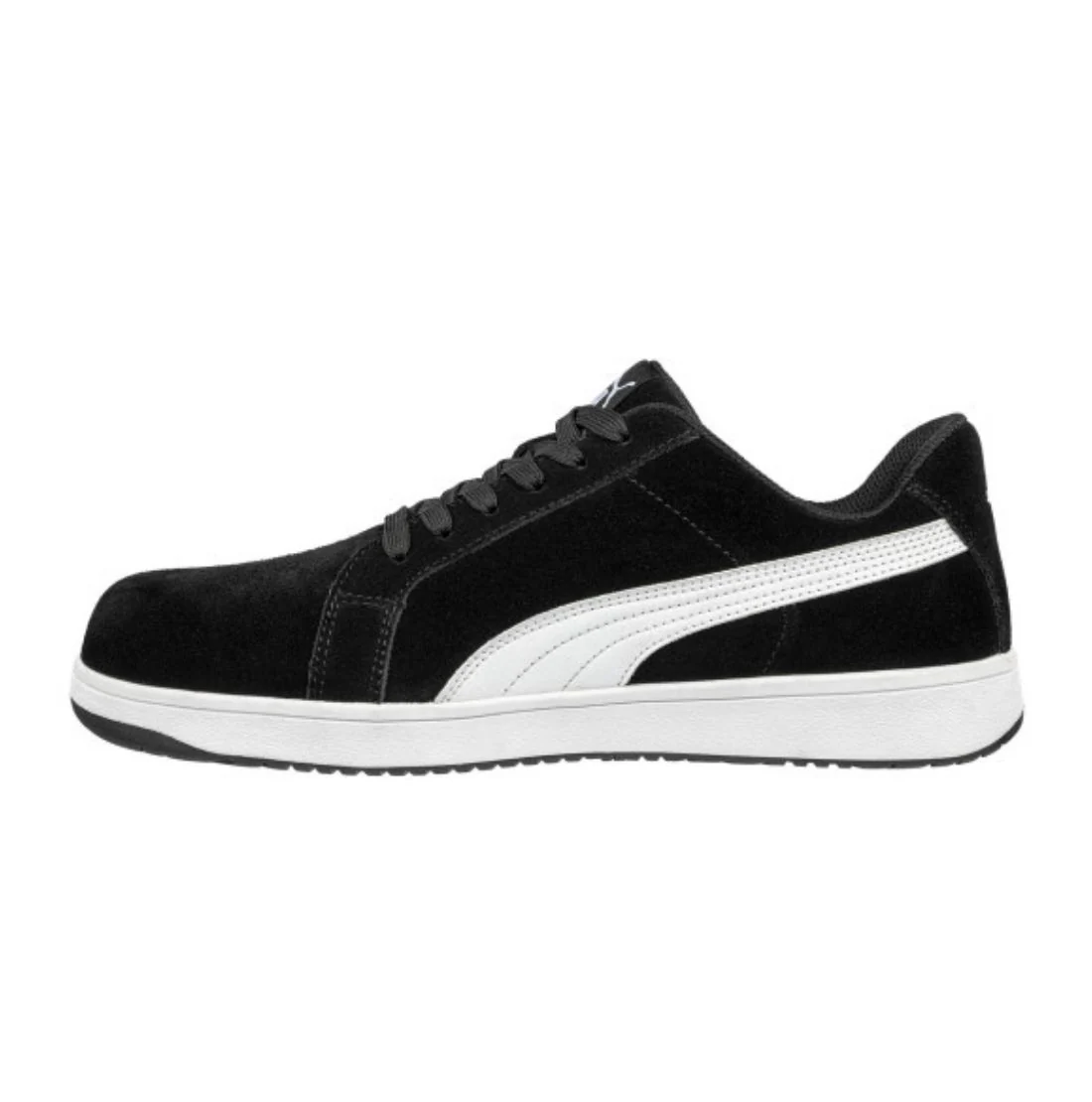 Chaussure de travail athlétique Puma Work Iconic pour homme, embout composite, modèle CSA 640013 - Noir/Blanc - Image 2