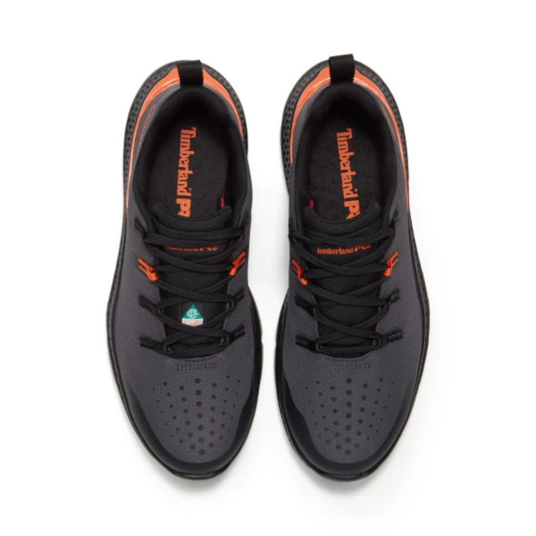 Chaussure de travail athlétique Timberland PRO Intercept pour hommes à cap de acier TB0A44QYEEA - Gris/Orange - Image 4