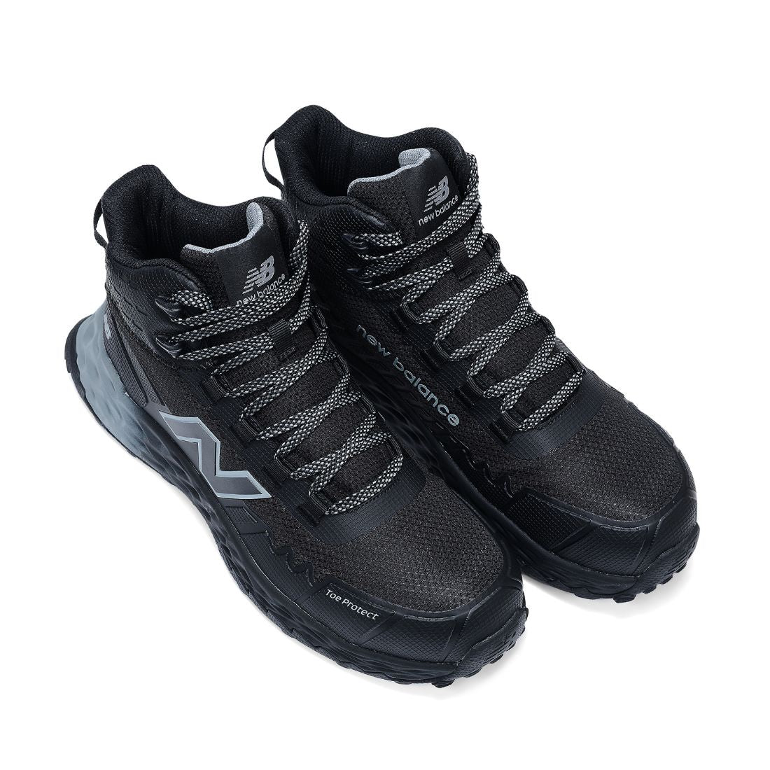 Chaussure de travail MID CSA légère à embout composite New Balance Fresh Foam Cremorne pour hommes MCFCMEHP-B - Noir/Gris - Image 7