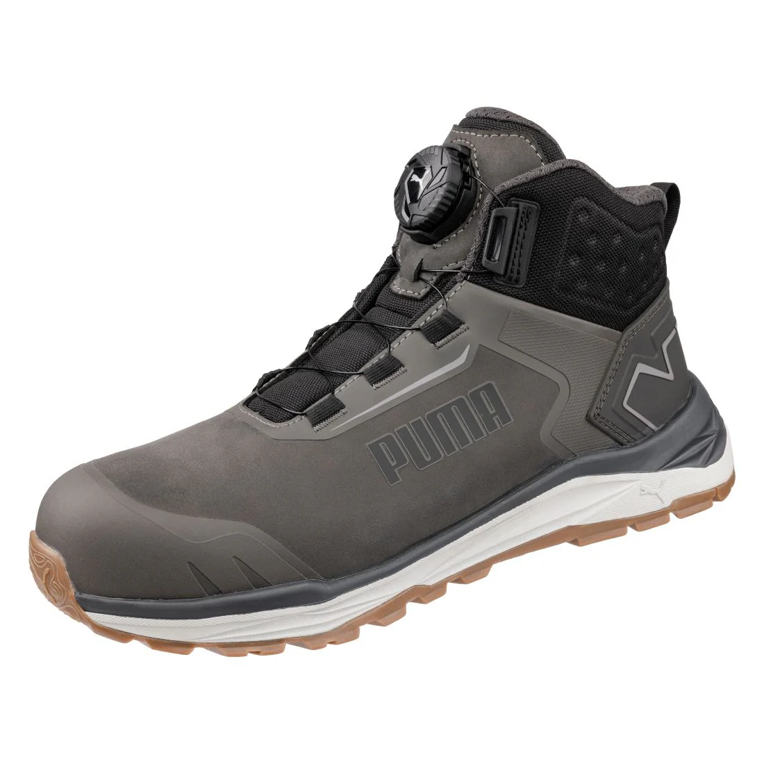 Chaussure de travail Puma Work Fusion Trail Laçage DISQUE pour homme, imperméable, à embout composite  mi-haute, athlétique de randonnée 635623 - Image 4