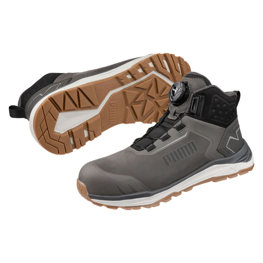 Chaussure de travail Puma Work Fusion Trail Laçage DISQUE pour homme, imperméable, à embout composite  mi-haute, athlétique de randonnée 635623 - Image 6