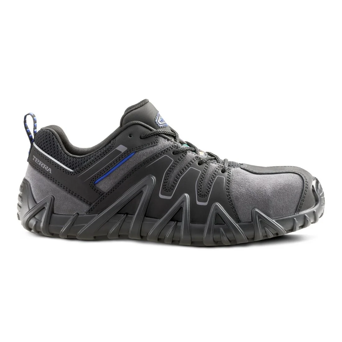 Chaussure de travail unisexe légère Terra Spider 3.0 à embout composite 1091BG - Noir/Gris - Image 2