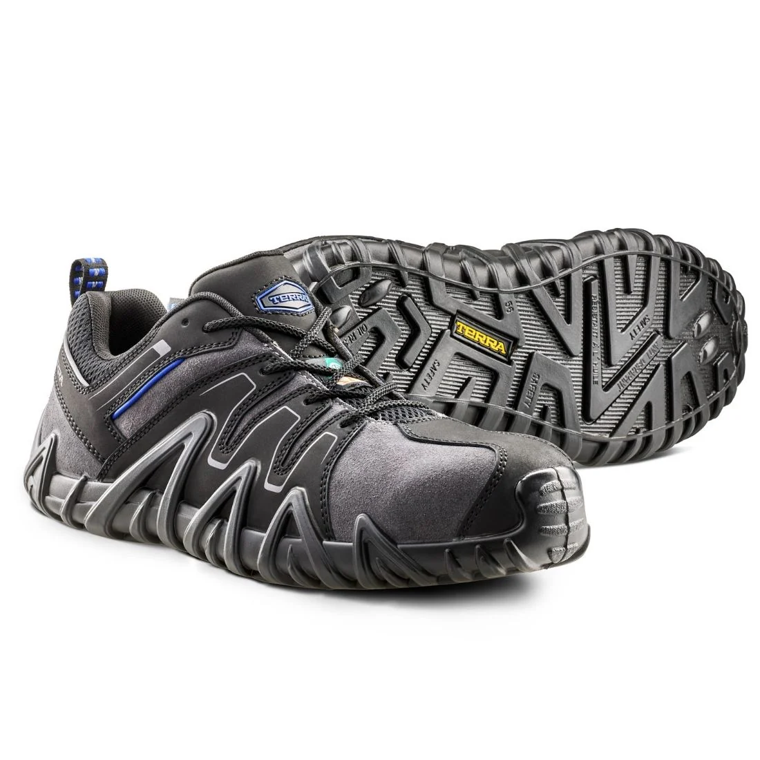 Chaussure de travail unisexe légère Terra Spider 3.0 à embout composite 1091BG - Noir/Gris - Image 6