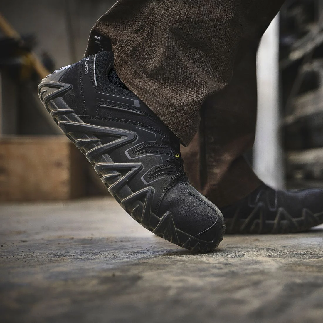 Chaussure de travail unisexe légère Terra Spider 3.0 à embout composite SD 1092BK - Noir - Image 2