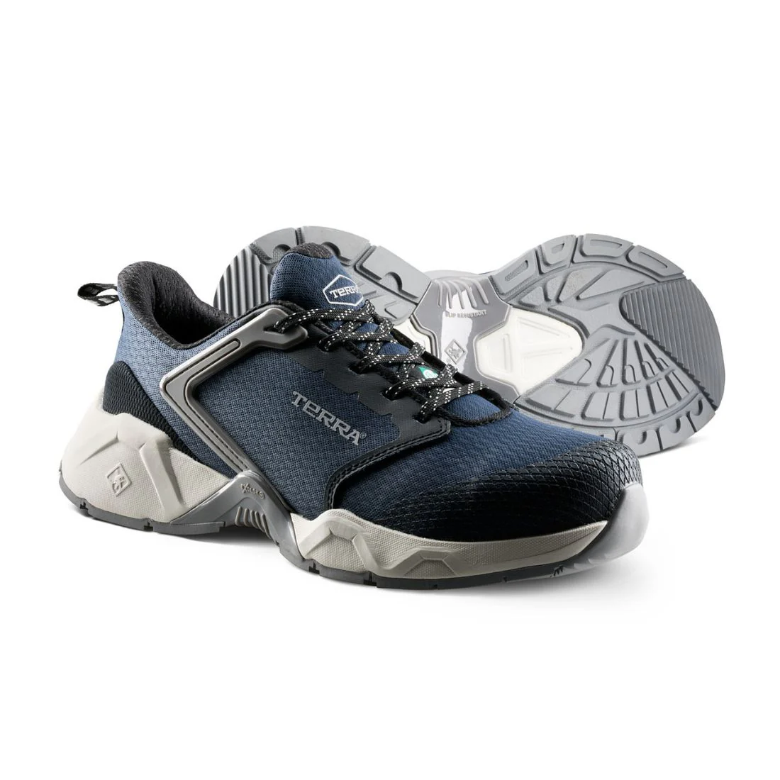 Chaussures de sécurité athlétiques unisexes Terra Vector 1276NV à embout composite - Bleu marine - Image 8