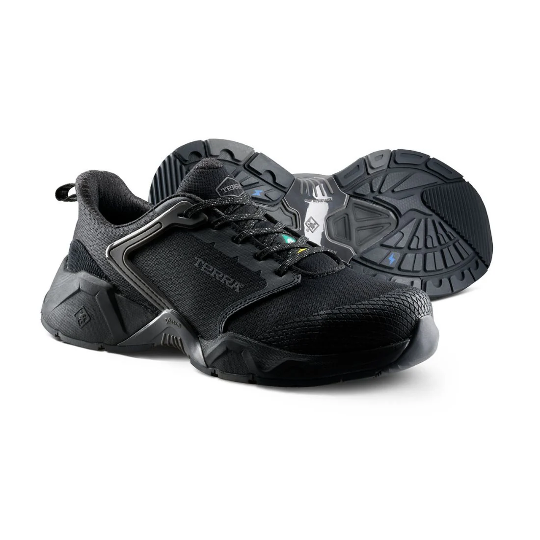 Chaussures de sécurité athlétiques unisexes Terra Vector 1298BK à embout composite SD+ - Noir - Image 8